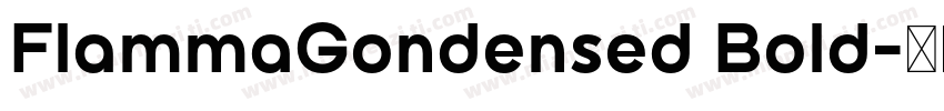 FlammaGondensed Bold字体转换